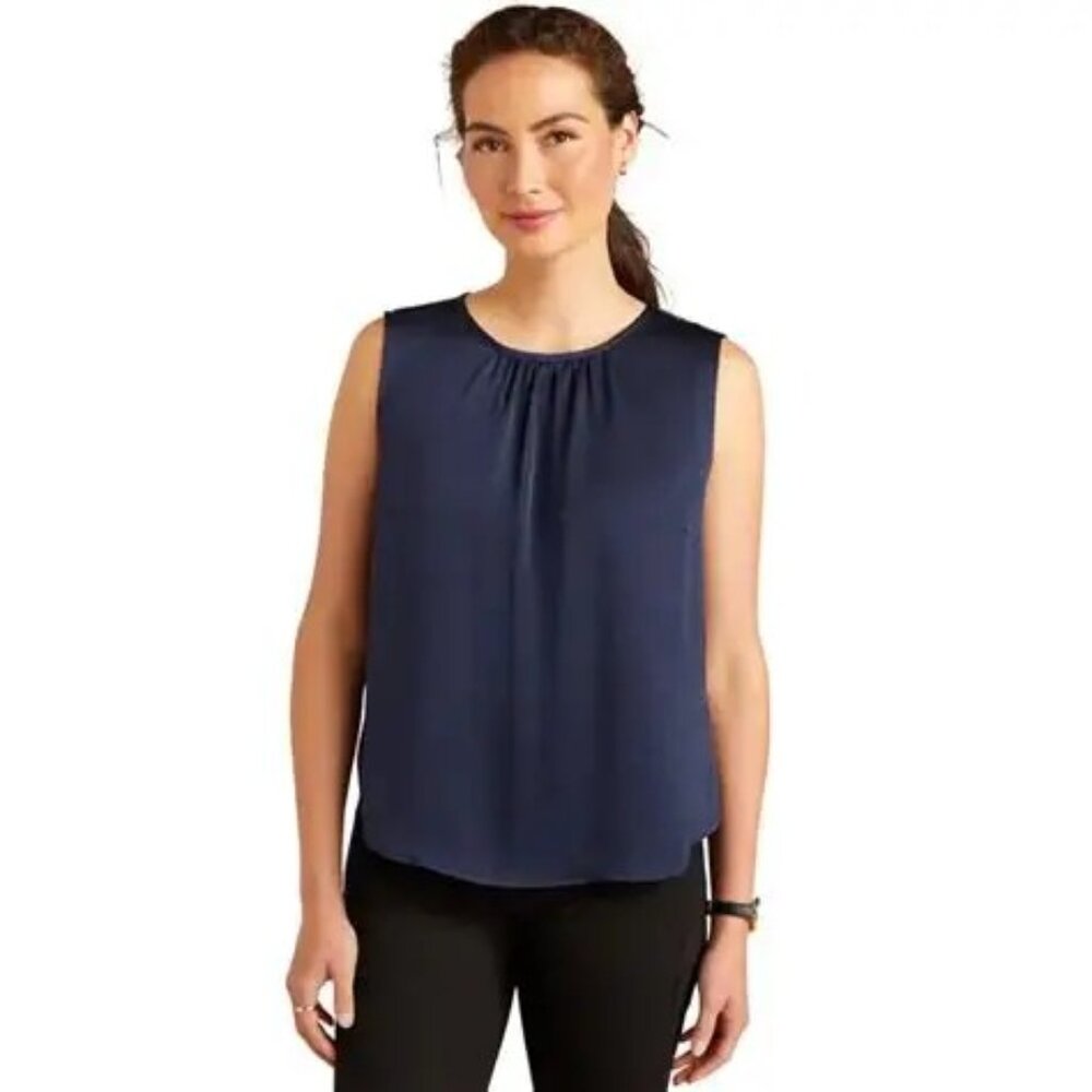NWT Ariat Countryside W's Bayview Blouse- Navy - Picture 1 of 2